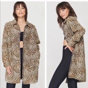 Spiritual Gangster Leopard Print Long Jacket - Brown, Black, Cream